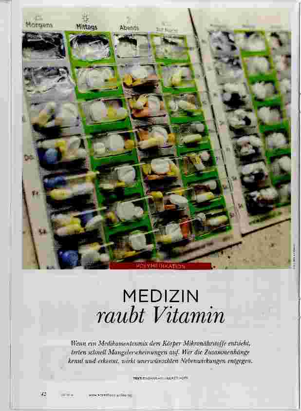 Vorschauseite 1: Medizin raubt Vitamin