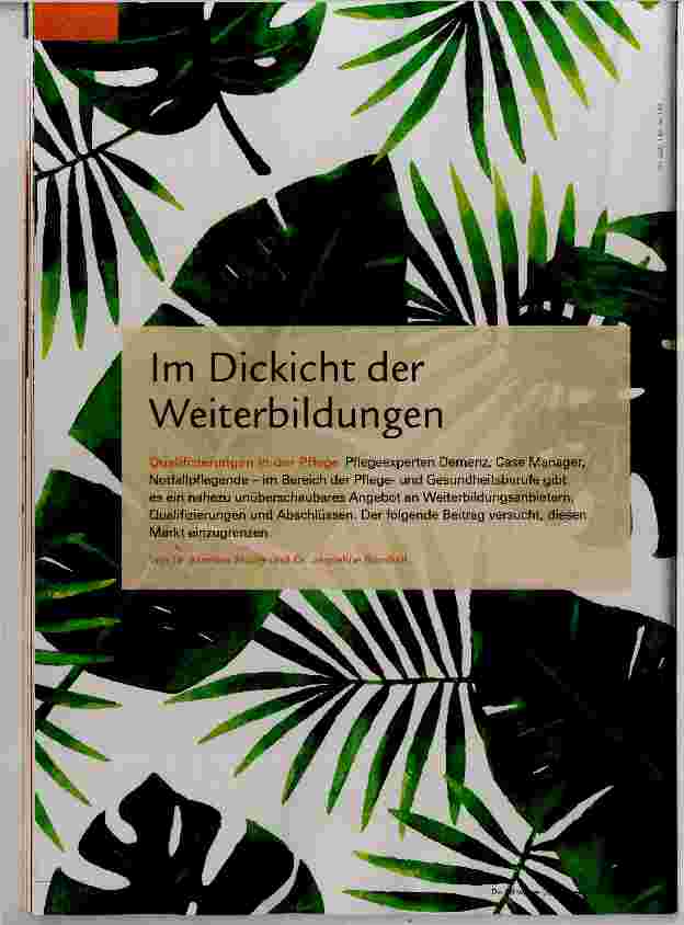 Vorschauseite 1: Im Dickicht der Weiterbildungen