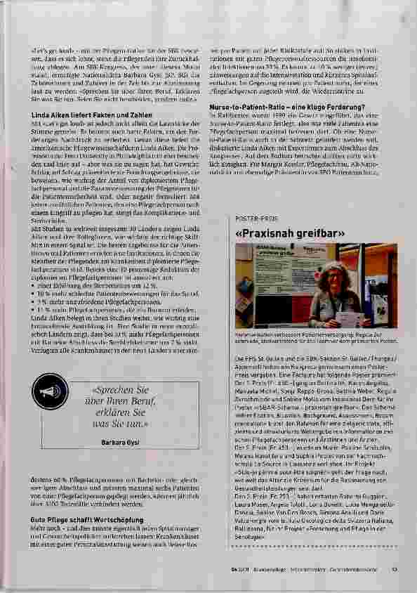 Vorschauseite 2: «Let us get loud» - mit der Stimme und mit harten Fakten