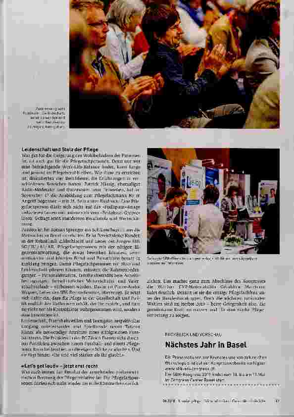 Vorschauseite 6: «Let us get loud» - mit der Stimme und mit harten Fakten