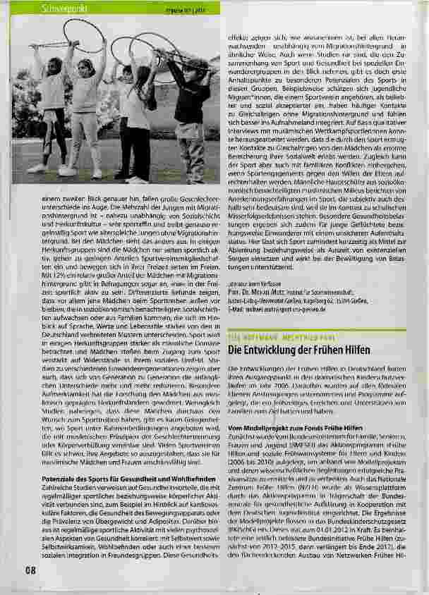 Vorschauseite 1: Die Entwicklung der Frühen Hilfen