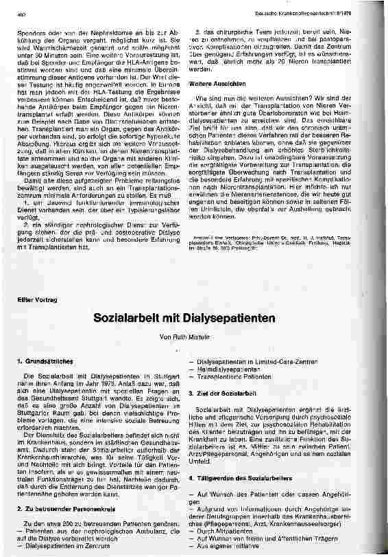 Vorschauseite 2: Indikation zur Nierentransplantation