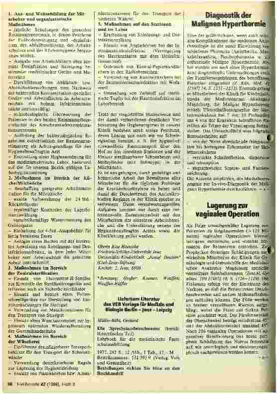 Vorschauseite 2: Kontrolle des Hygieneregimes in einer Kinderklinik