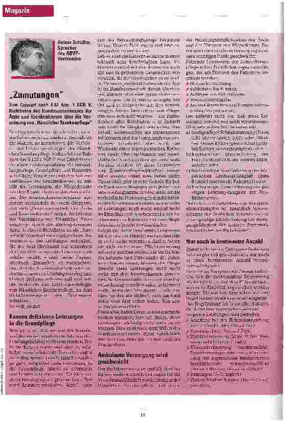 Vorschauseite 1: Zumutungen
