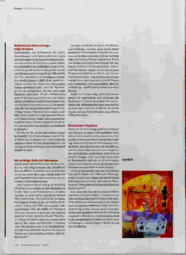 Vorschauseite 4: Das stille Leiden betroffener Frauen