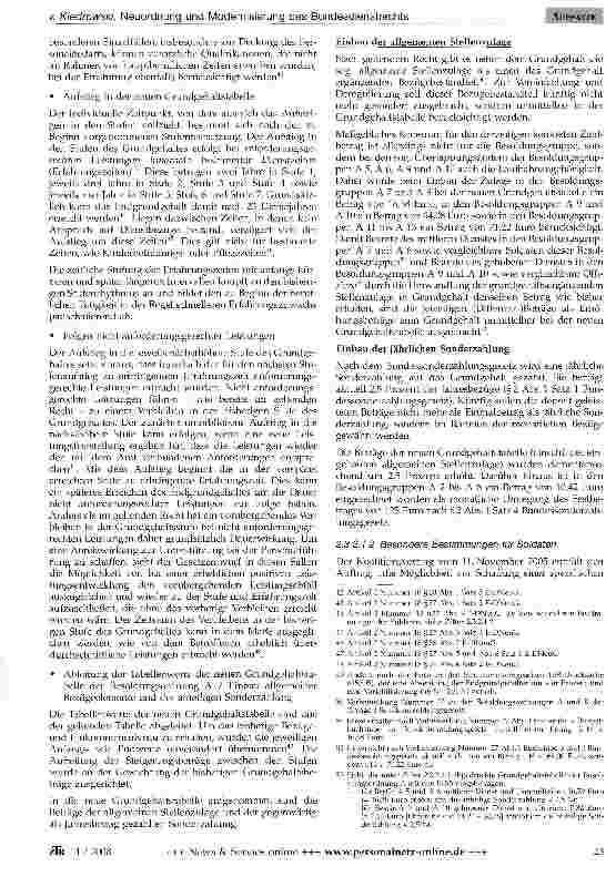 Vorschauseite 6: Der Gesetzentwurf zur Neuordnung und Modernisierung des Bundesdienstrechts - ein Überblick mit Schwerpunkt auf den besoldungsrechtlichen Regelungen