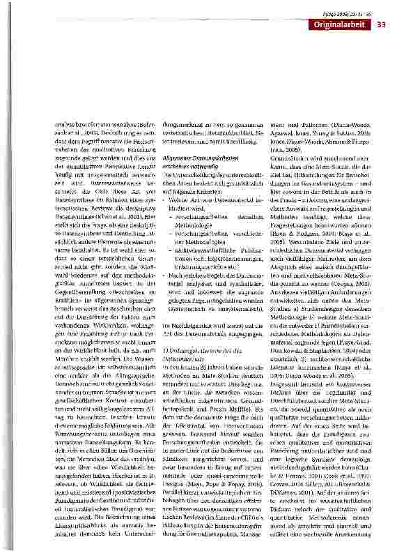 Vorschauseite 3: Meta-Studien und ihre Synonyme