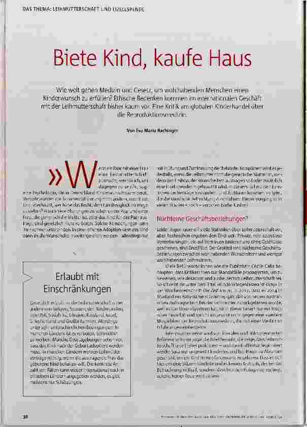 Vorschauseite 1: Biete Kind, kaufe Haus