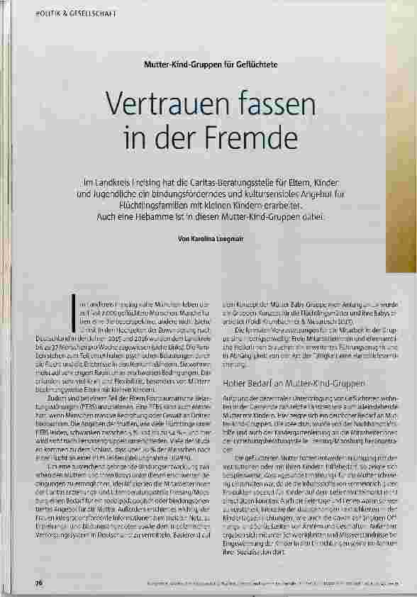 Vorschauseite 1: Vertrauen fassen in der Fremde