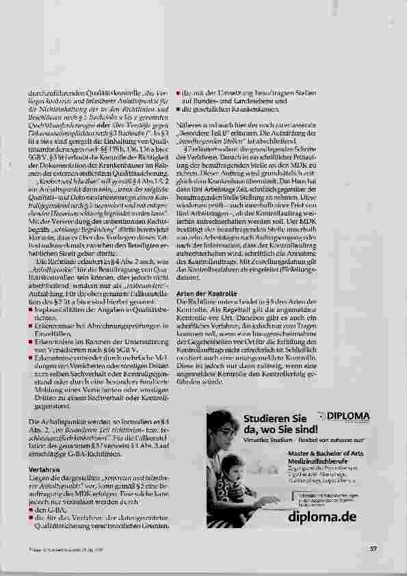 Vorschauseite 2: Im Namen der Qualität? Neue MDK-Kontrollen im Krankenhaus