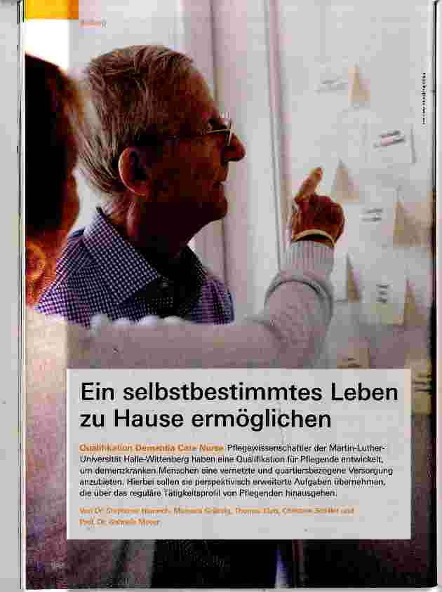 Vorschauseite 1: Ein selbstbestimmtes Leben zu Hause ermöglichen