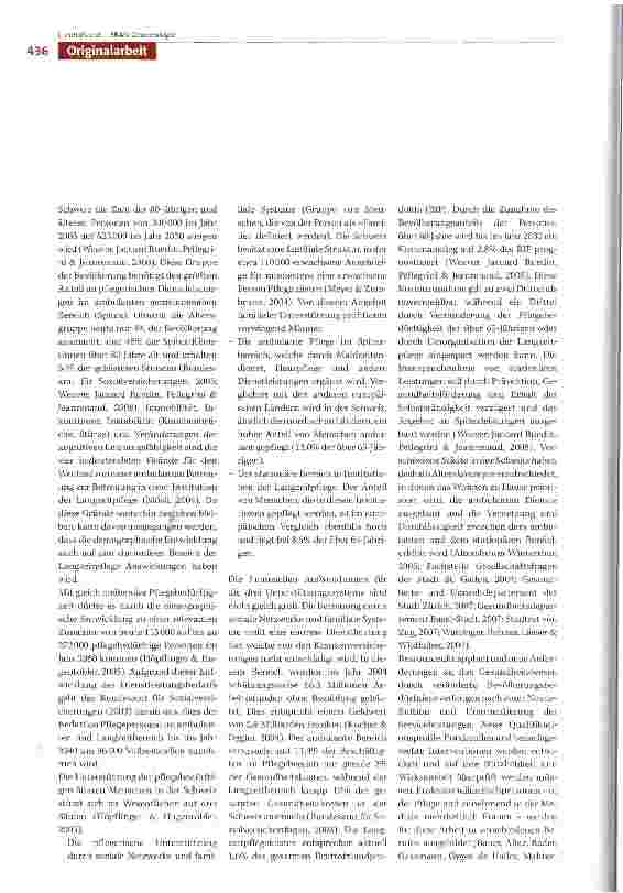 Vorschauseite 2: Forschungsprioritäten der gerontologischen Pflege