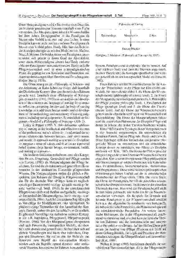Vorschauseite 2: Der Paradigmabegriff in der Pflegewissenschaft Teil 2