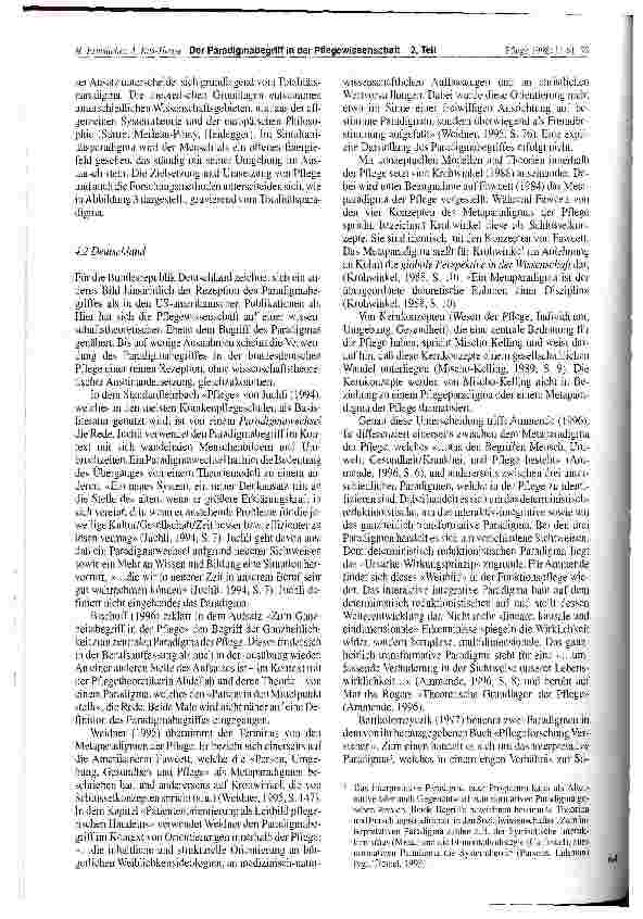 Vorschauseite 4: Der Paradigmabegriff in der Pflegewissenschaft Teil 2