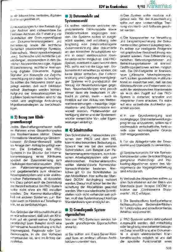 Vorschauseite 4: EDV-gestützte Datenerfassung und Dokumentation im Kreiskrankenhaus Freudenstadt