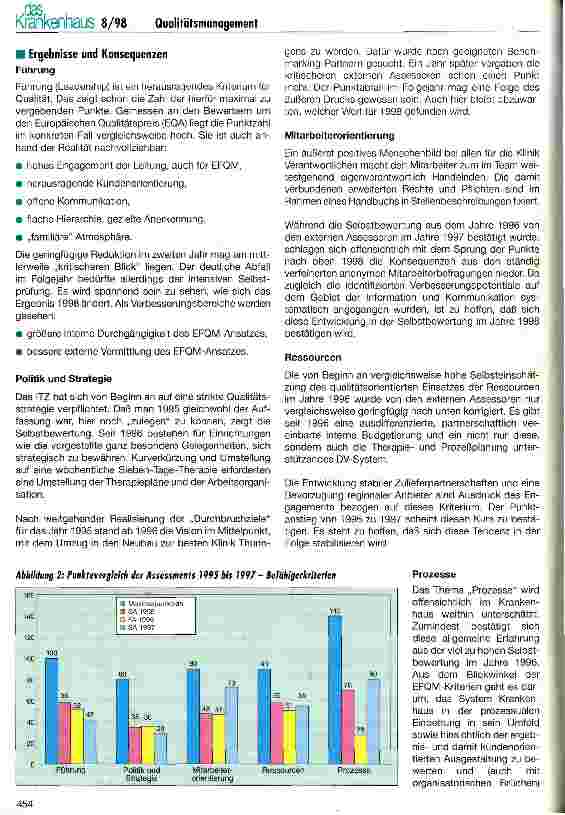 Vorschauseite 5: Mehrjährige Selbstbewertung nach EFQM Erfahrungen mit den Kriterien des Europäischen Qualitätspreises