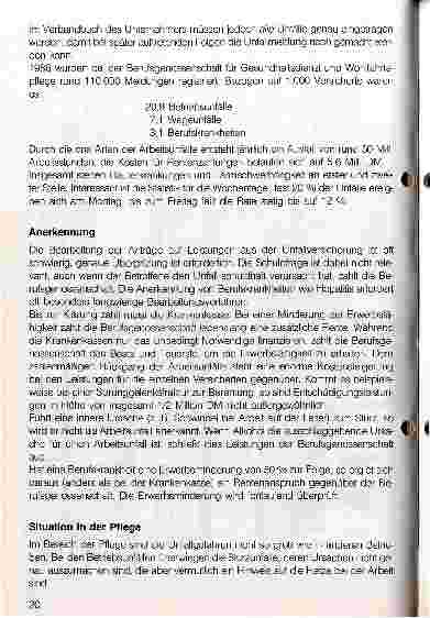Vorschauseite 4: Unfallgefahren und Berufskrankheiten
