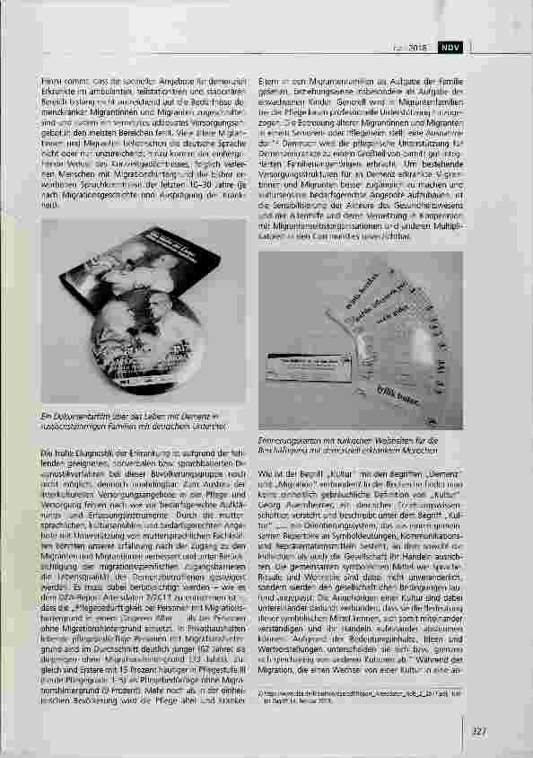 Vorschauseite 3: „Lokale Allianzen für Menschen mit Demenz - das Demenz-Servicezentrum für Menschen mit Zuwanderungsgeschichte der AWO Gelsenkirchen/Bottrop