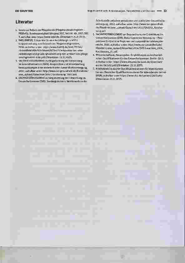 Vorschauseite 4: Anforderungen, Perspektiven und Chancen des neuen Pflegeberufereformgesetzes