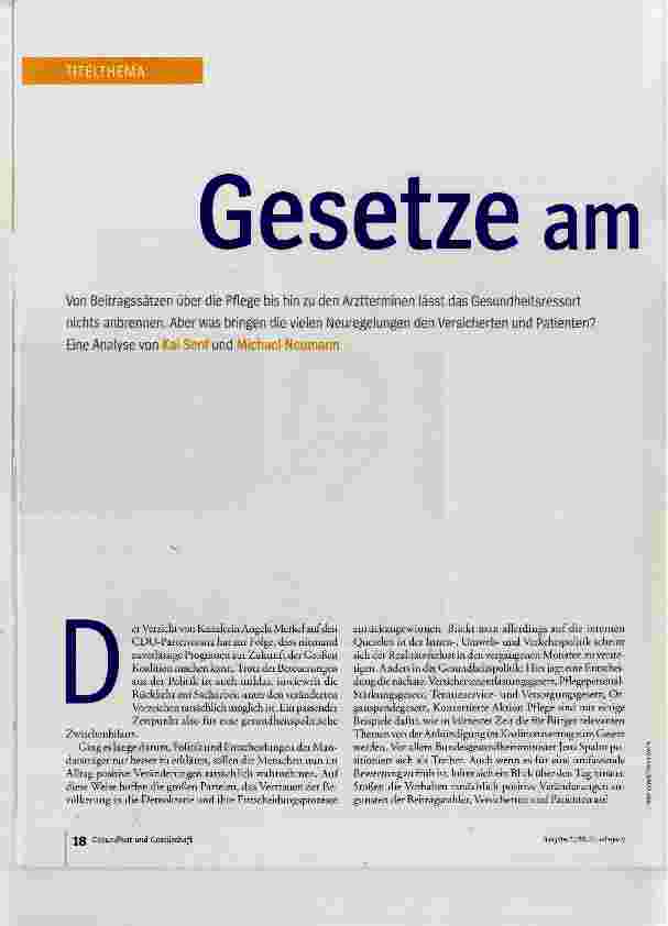 Vorschauseite 1: Gesetze am laufenden Band