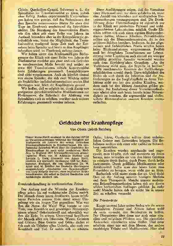 Vorschauseite 1: Geschichte der Krankenpflege