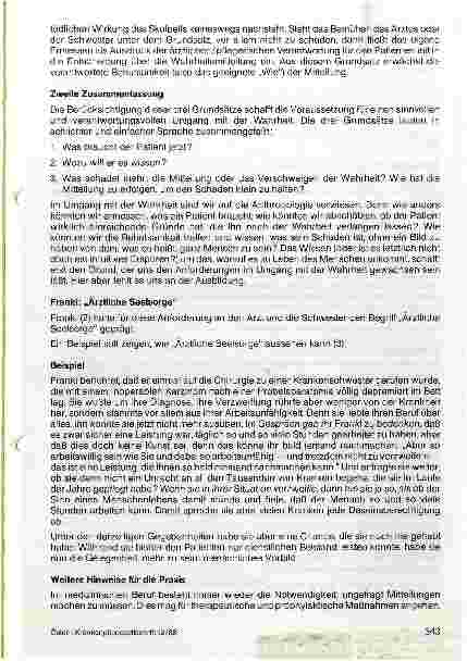 Vorschauseite 5: Die Wahrheit am Krankenbett-Arzt und Pflege zwischen Sachlichkeit und Menschlichkeit