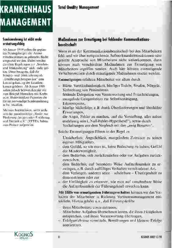 Vorschauseite 6: Ermutigung als Führungsinstrument Führung zwischen Kommunikation und Vertrauen
