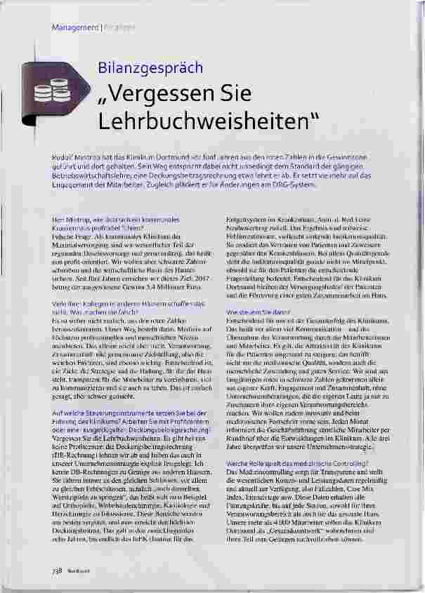 Vorschauseite 1: Vergessen Sie Lehrbuchweisheiten