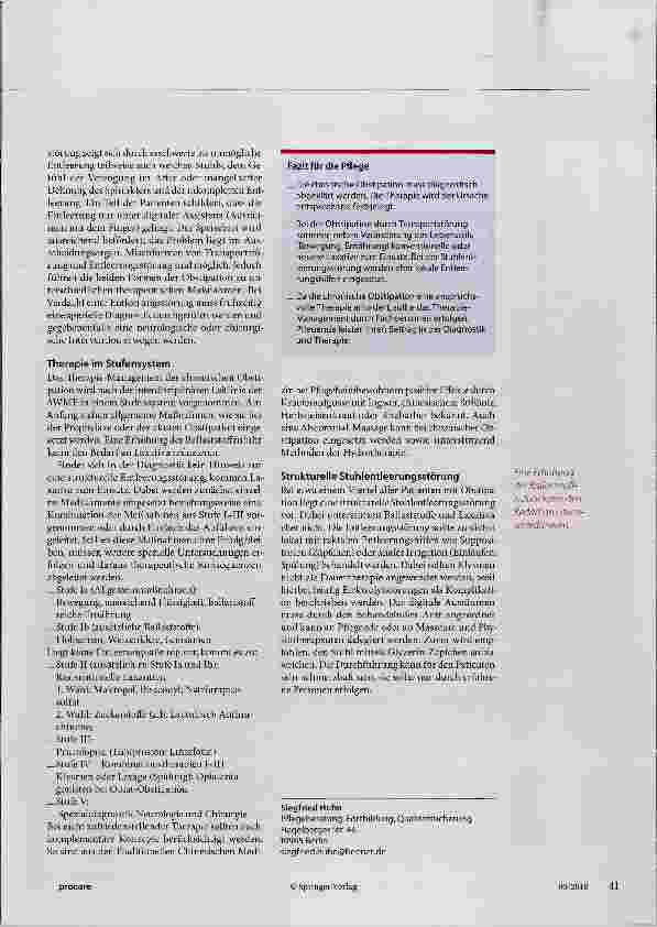 Vorschauseite 3: Leitliniengerechte Therapie bei chronischer Obstipation