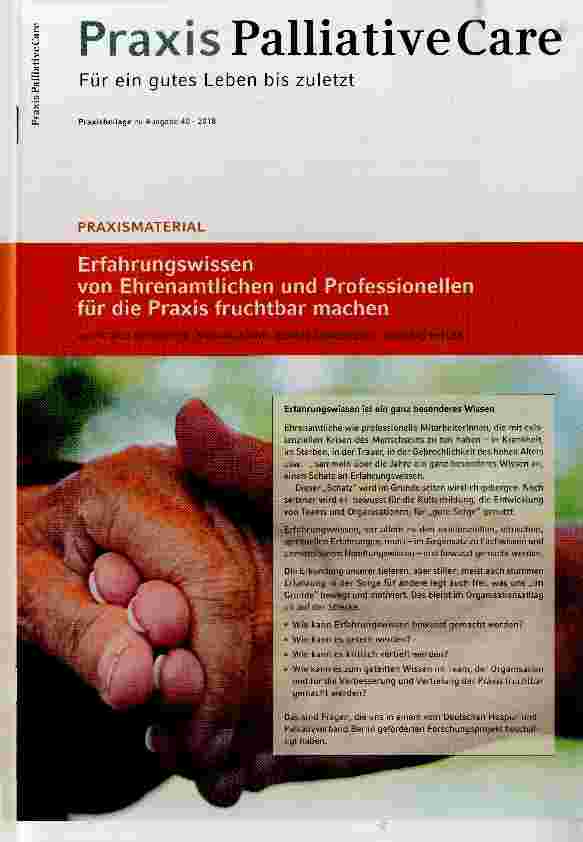 Vorschauseite 1: Erfahrungswissen von Ehrenamtlichen und Professionellen für die Praxis fruchtbar machen