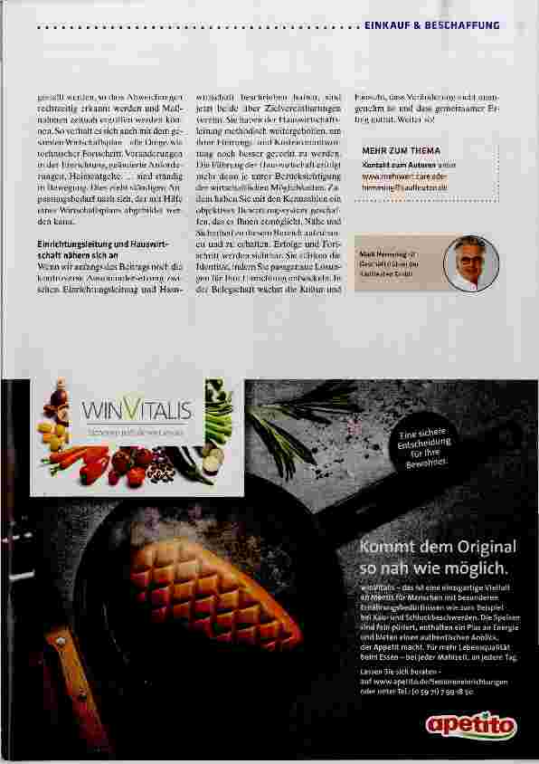 Vorschauseite 6: Die Hauswirtschaft im Blick
