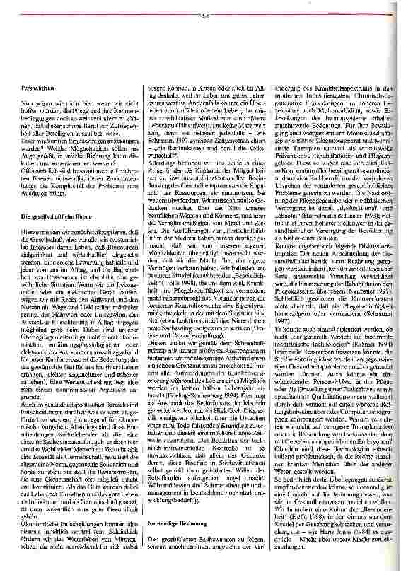 Vorschauseite 3: Pflege zwischen ethischem Anspruch und wirtschaftlichen Zwängen Eine Herausforderung für die ganze Gesellschaft