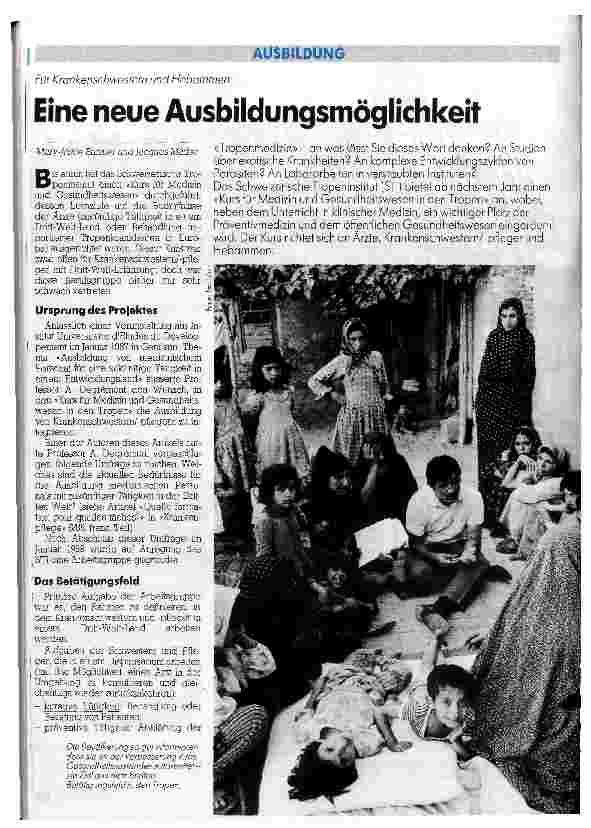 Vorschauseite 1: Eine neue Ausbildungsmöglichkeit Ein Kommentar
