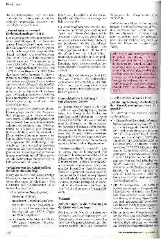 Vorschauseite 2: Eigenständigkeit der Kinderkrankenpflege Vergangenheit, Gegenwart und Zukunft?