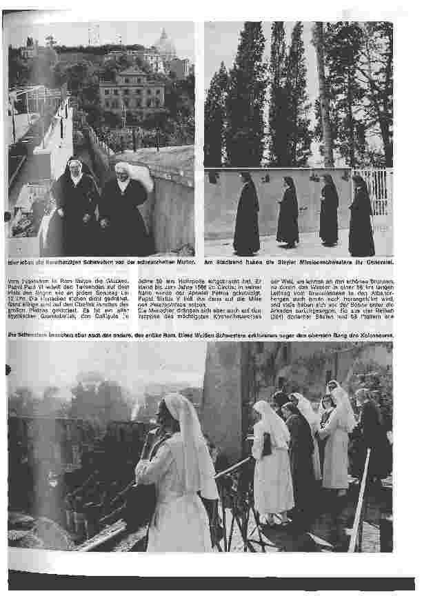 Vorschauseite 2: 1968 Jahr der Menschenrechte Rom - Zentrum der Missionsorden