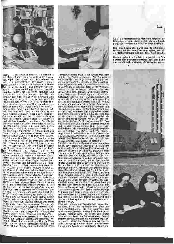 Vorschauseite 6: 1968 Jahr der Menschenrechte Rom - Zentrum der Missionsorden