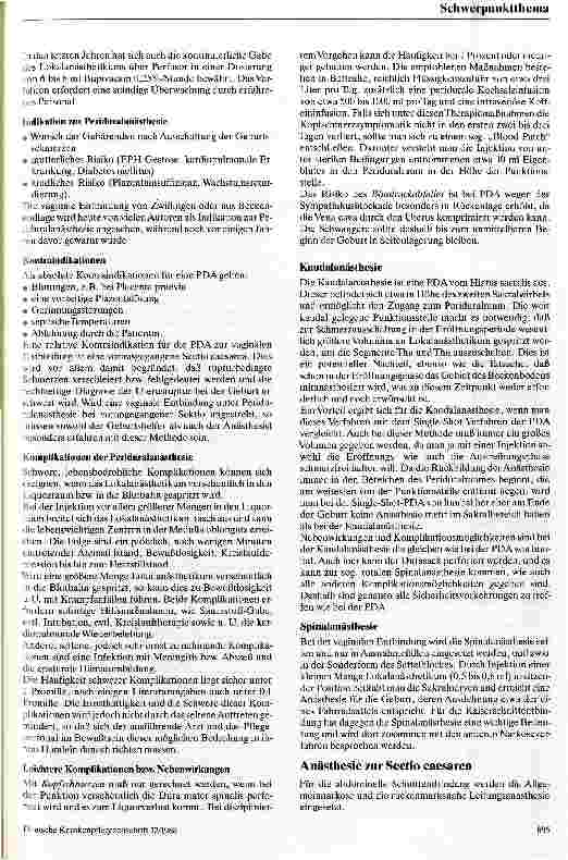 Vorschauseite 2: Anästhesie in der Geburtshilfe