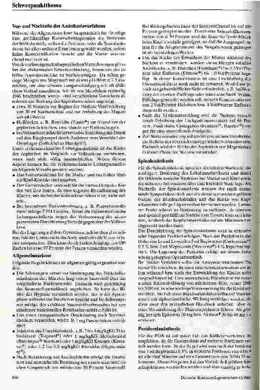Vorschauseite 3: Anästhesie in der Geburtshilfe