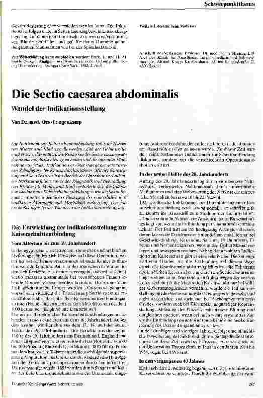 Vorschauseite 4: Anästhesie in der Geburtshilfe