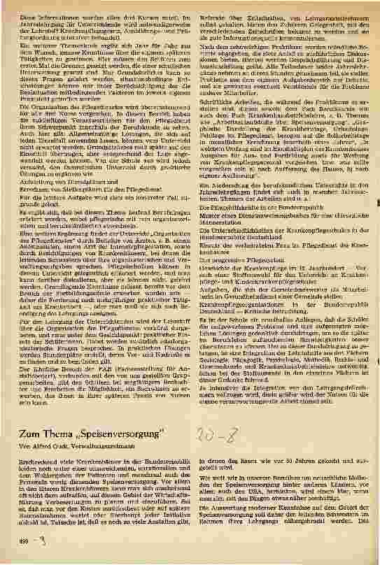 Vorschauseite 1: Zum Thema Speisenversorgung