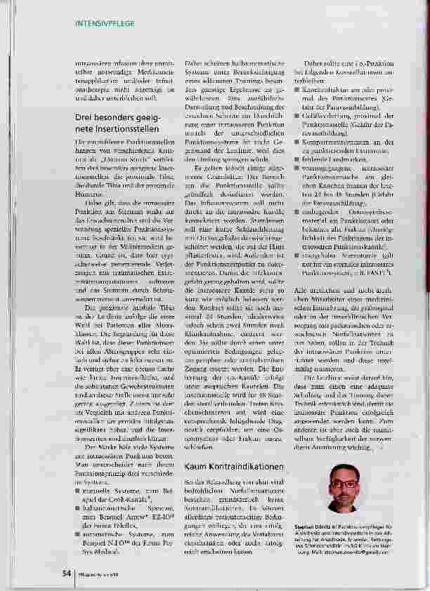 Vorschauseite 3: Die intraossäre Punktion - im Notfall oft Mittel der Wahl
