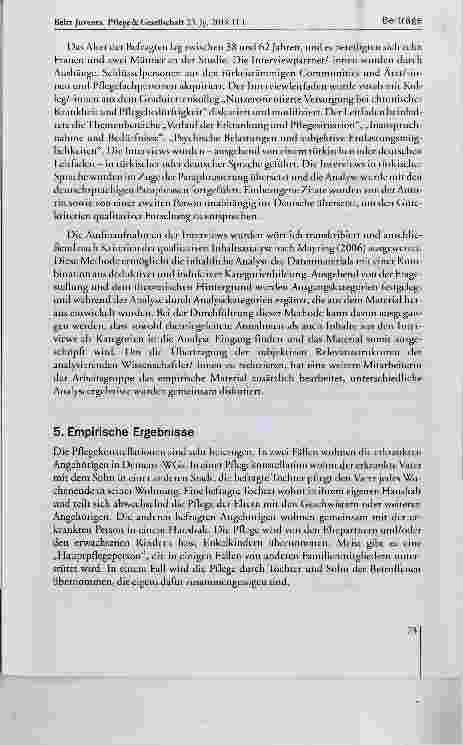 Vorschauseite 5: Pflegende Angehörige türkeistämmiger Menschen mit Demenz Paradigmenwechsel von Ohnmacht zu Selbstmanagement