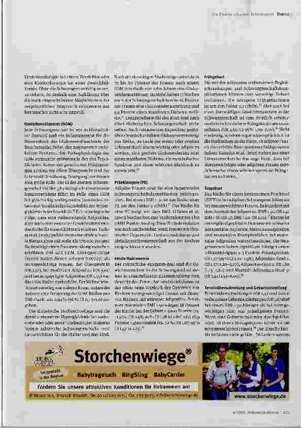 Vorschauseite 6: Adipöse Schwangere im Spiegel wissenschaftlicher Studien