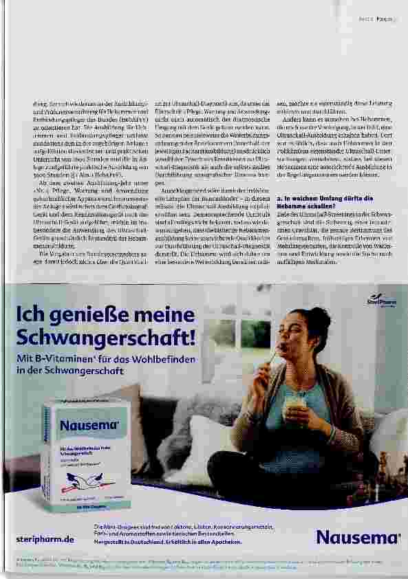 Vorschauseite 2: Rechtsforum Ultraschall-Untersuchungen durch die Hebamme