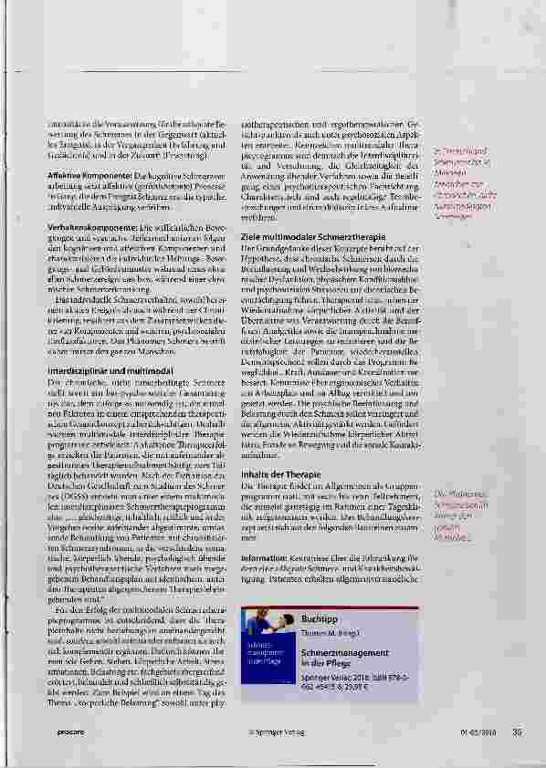 Vorschauseite 2: Gemeinsam gegen den Schmerz