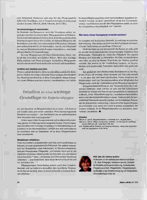 Vorschauseite 3: Pflegekompetenz innovativ praktizieren