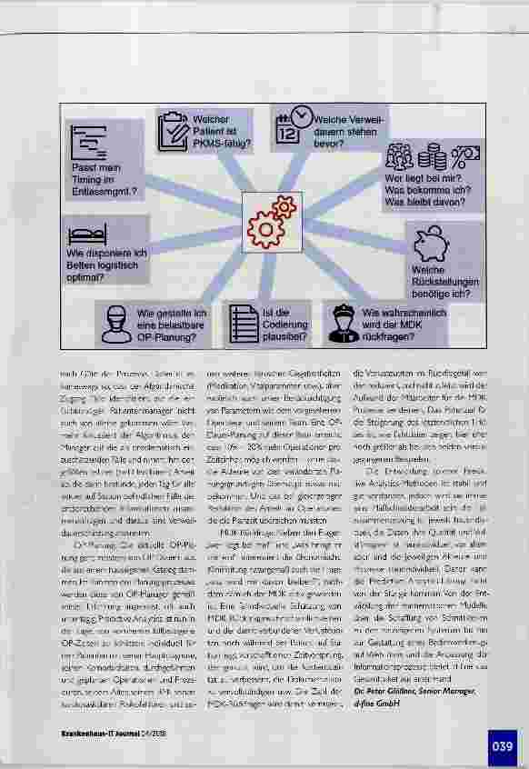 Vorschauseite 2: Predictive Analytics in der Klinik