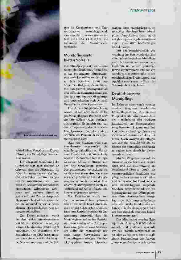 Vorschauseite 2: Mundpflege optimal in Stationsalltag integrieren