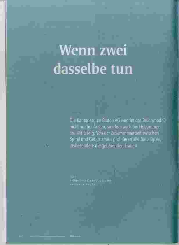 Vorschauseite 1: Wenn zwei dasselbe tun
