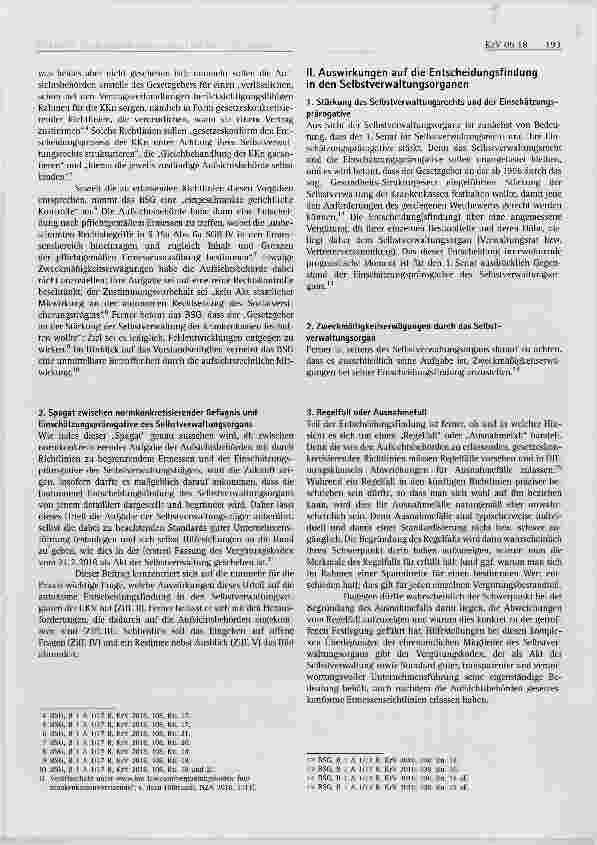 Vorschauseite 2: Auswirkungen der BSG- Rechtsprechung zur relativen Vergütungsangemessenheit bei GKV-Vorständen auf die Praxis